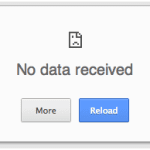 Fix no data received Error Easily In Google Chrome