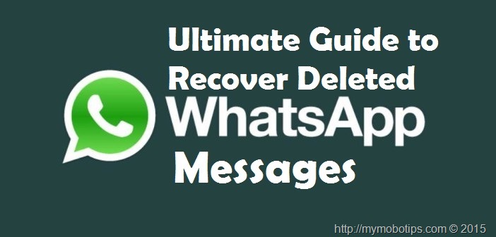 Recover deleted Whatsapp